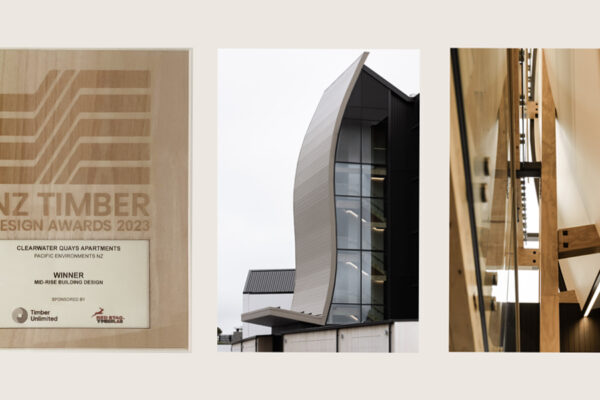 Pacific Environments’ Clearwater Quays Wins Best Mid-Rise Building at Timber Design Awards